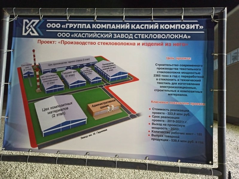Дагестанский завод промышленного стекла к концу месяца произведет первую партию продукции