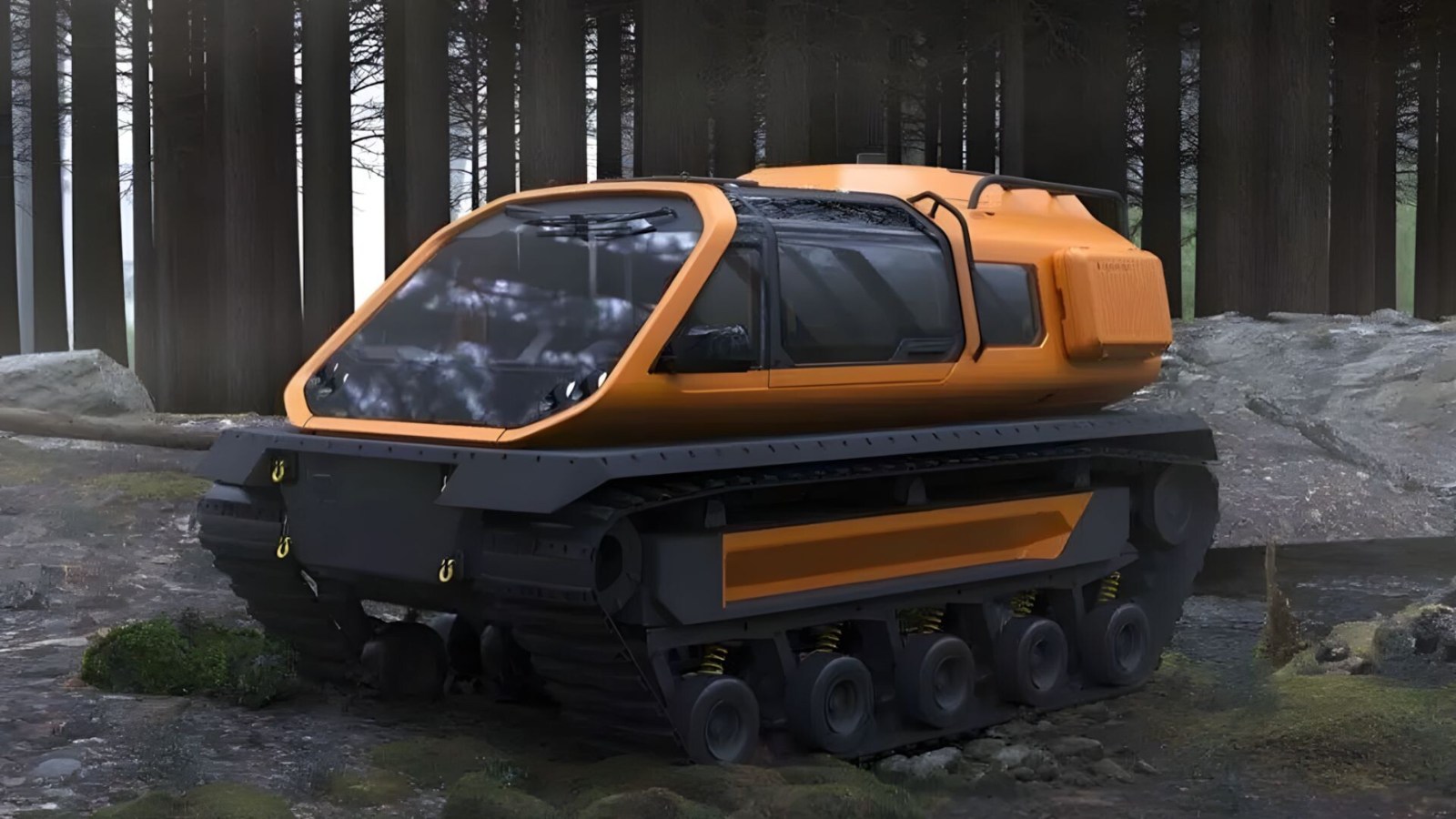 Гибридный плавающий вездеход на гусеничном ходу - победитель в номинации «Выбор Москвы»